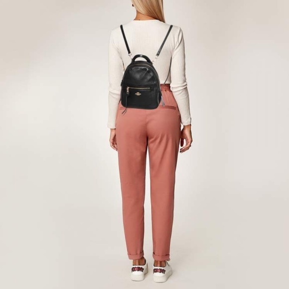 Coach Handbags - Coach Black Pebble Leather Andi Backpack Style F30530